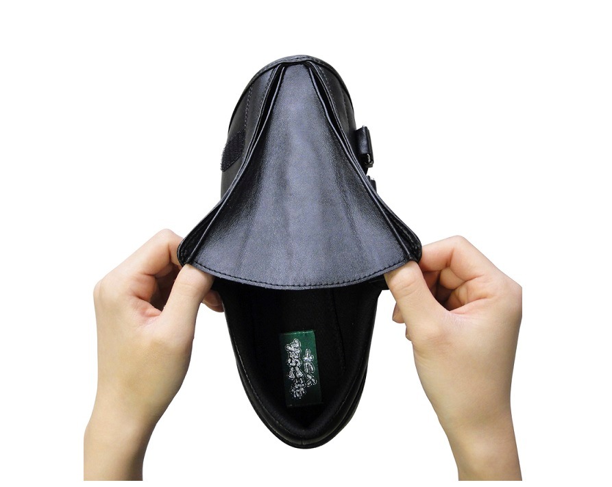 【片足販売　左】すたこらさんソフト59【ブラック】| 3E-9E 足囲調整できる 装具対応