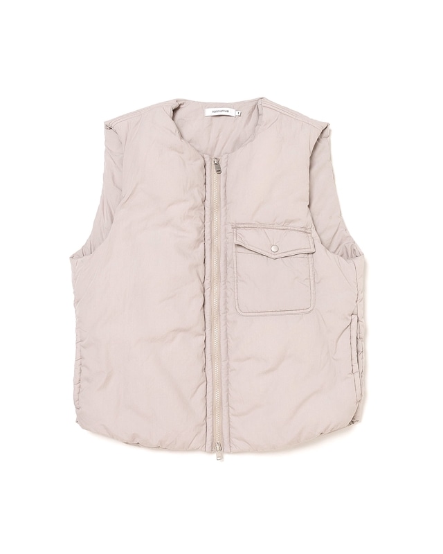 HIKER PUFF VEST COTTON TYPEWRITER