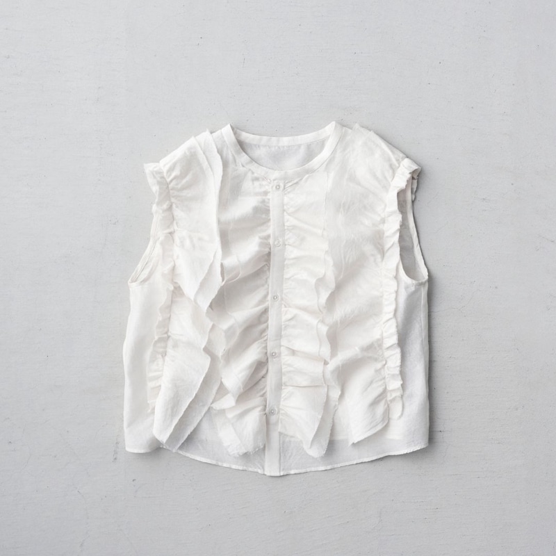 STANDARD / chanderi silk | BIRD BLOUSE white
