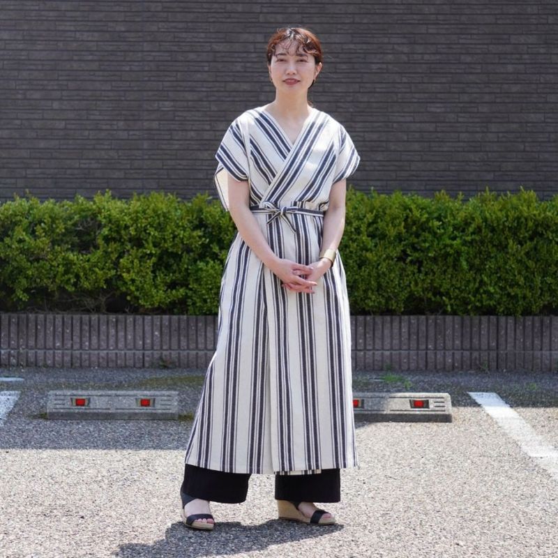 STANDARD / native stripe | APRON DRESS