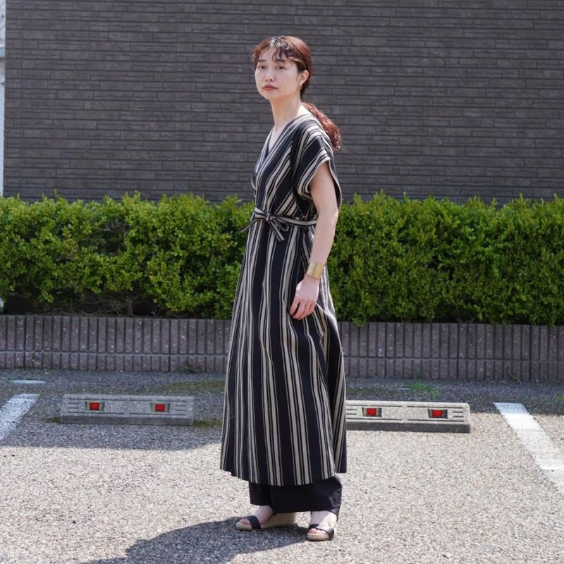 STANDARD / native stripe | APRON DRESS