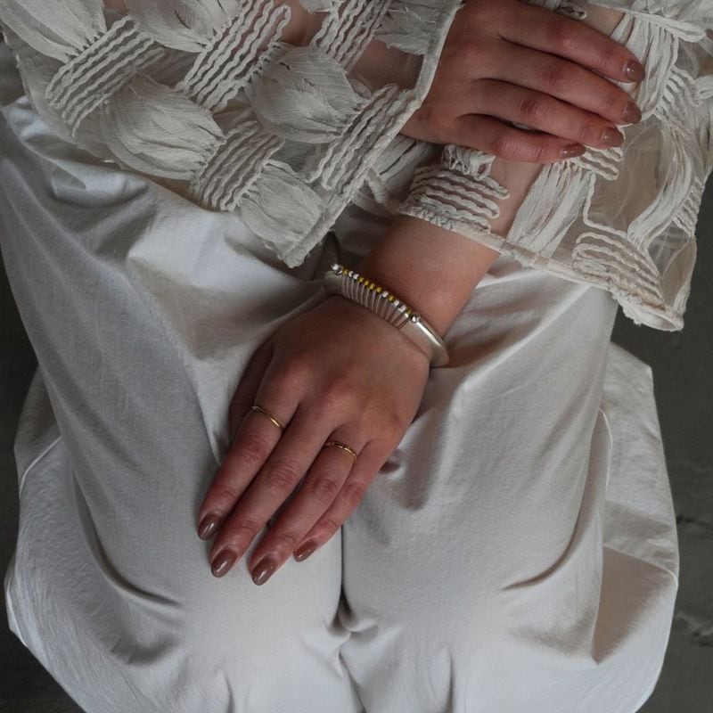 SILVER BANGLE #7