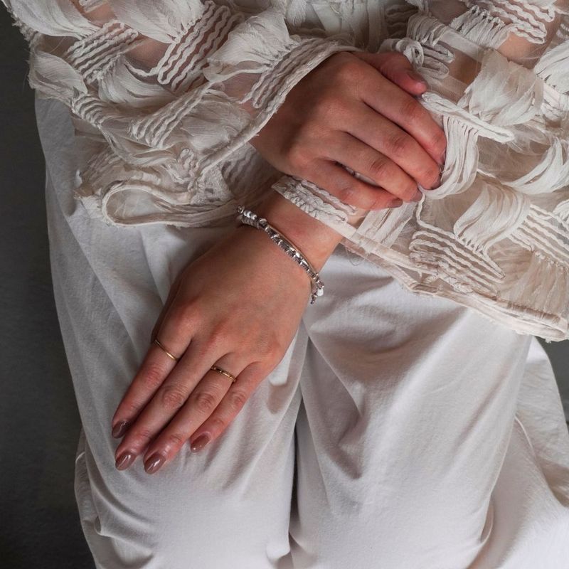SILVER BANGLE #5