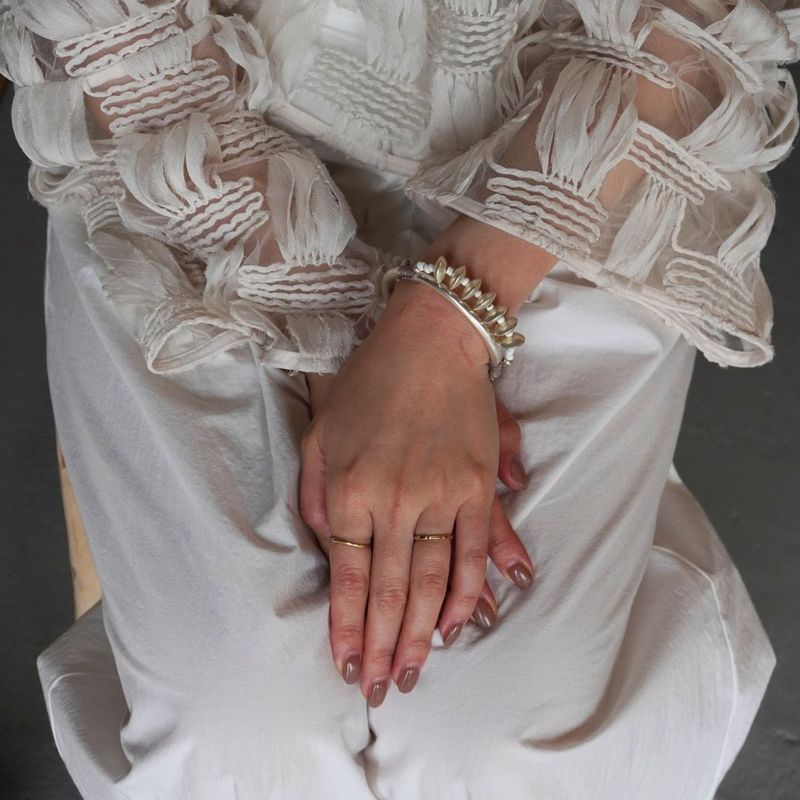 SILVER BANGLE #4
