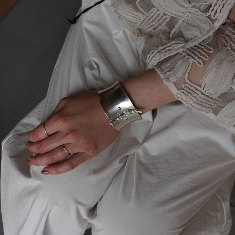 SILVER BANGLE #2