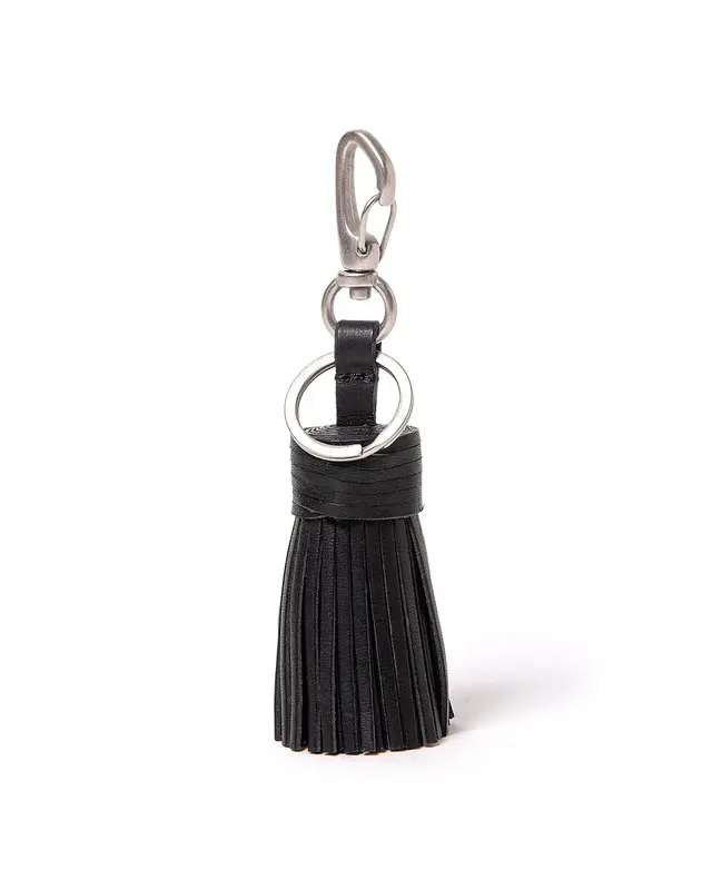 TASSEL KEY RING with HORSE LEATHER