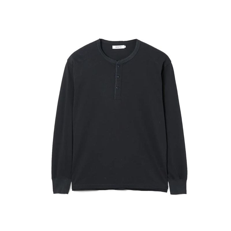 TROOPER L/S HENRY NECK TEE COTTON JERSEY