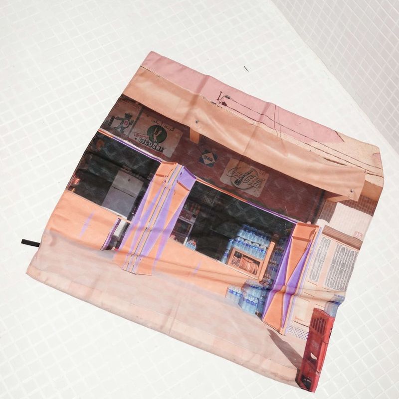Postcard scarf 