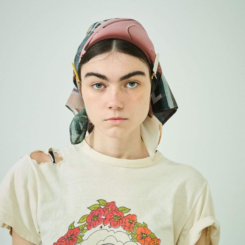 Postcard scarf 