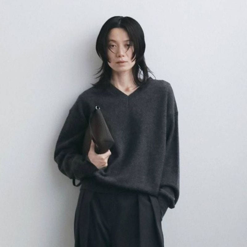 Wool Vneck Knit 