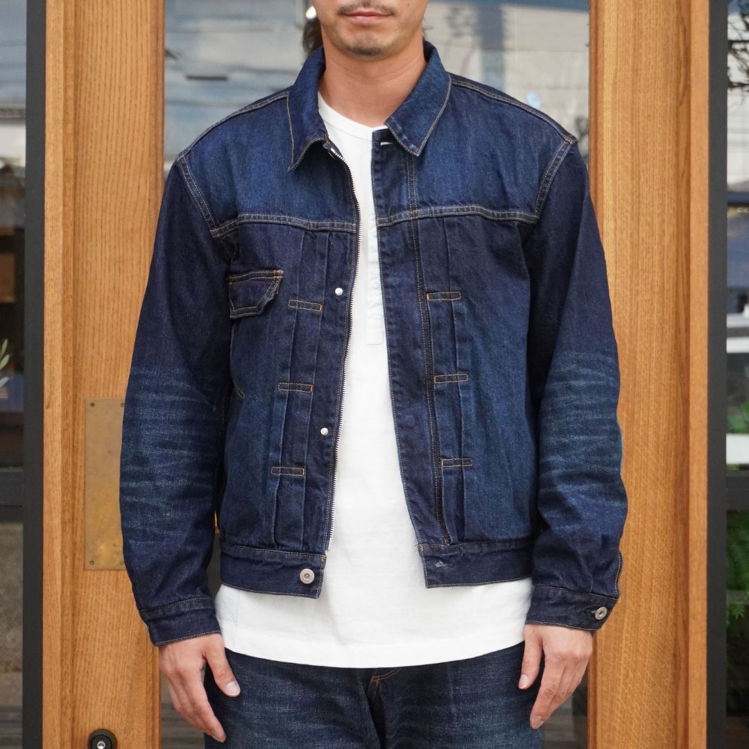 TRUCKER BLOUSON COTTON 11.5oz DENIM VW DARK WITH WINDSTOPPER