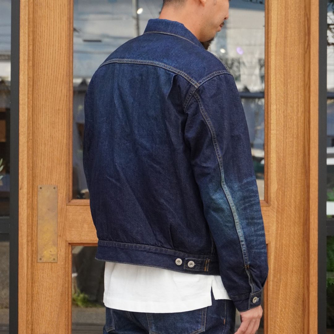 TRUCKER BLOUSON COTTON 11.5oz DENIM VW DARK WITH WINDSTOPPER