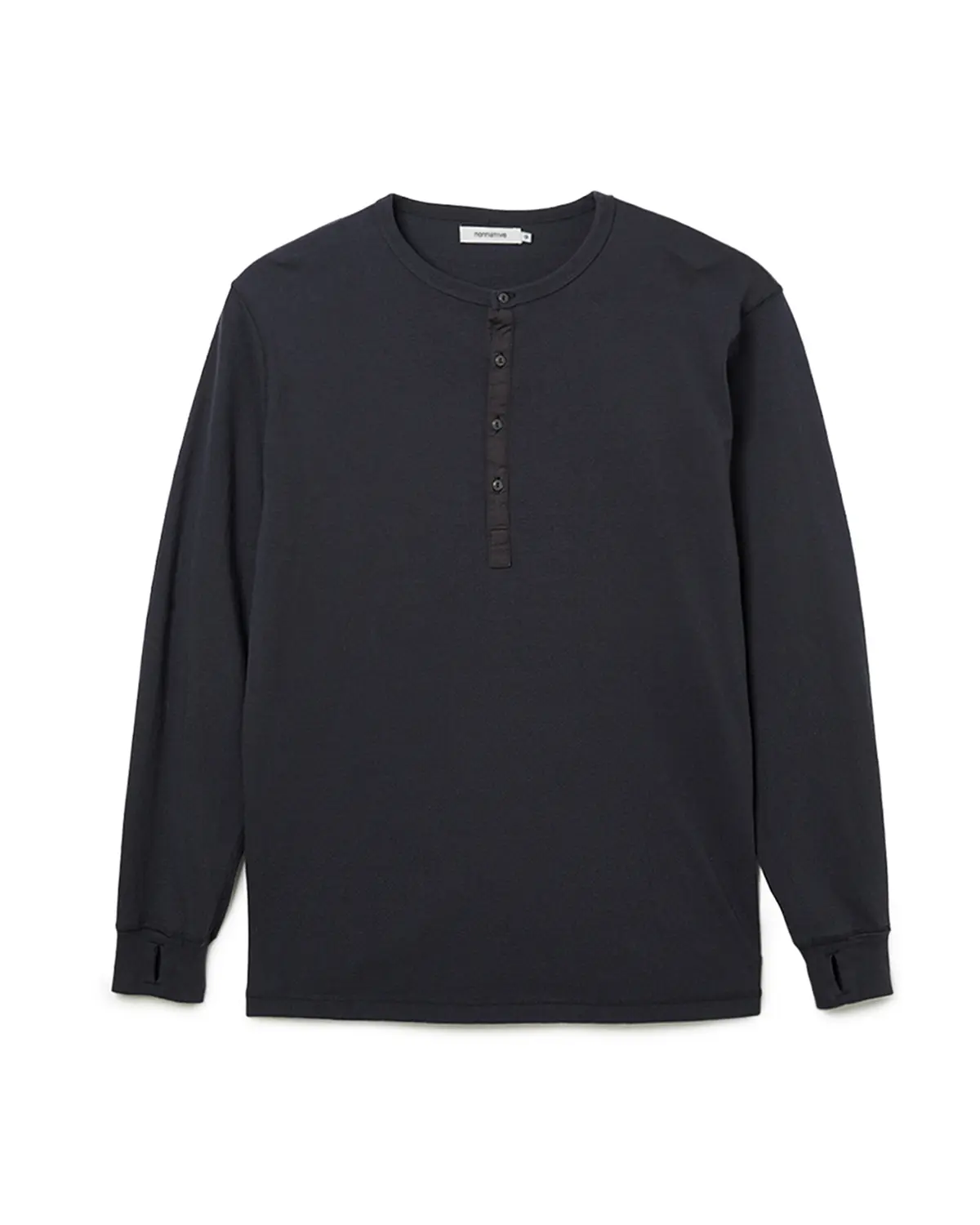 DWELLER L/S HENRY NECK TEE COTTON JERSEY | nonnative | A(e)_STORE