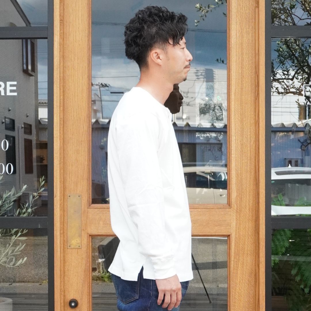 DWELLER L/S HENRY NECK TEE COTTON JERSEY | nonnative | A(e)_STORE