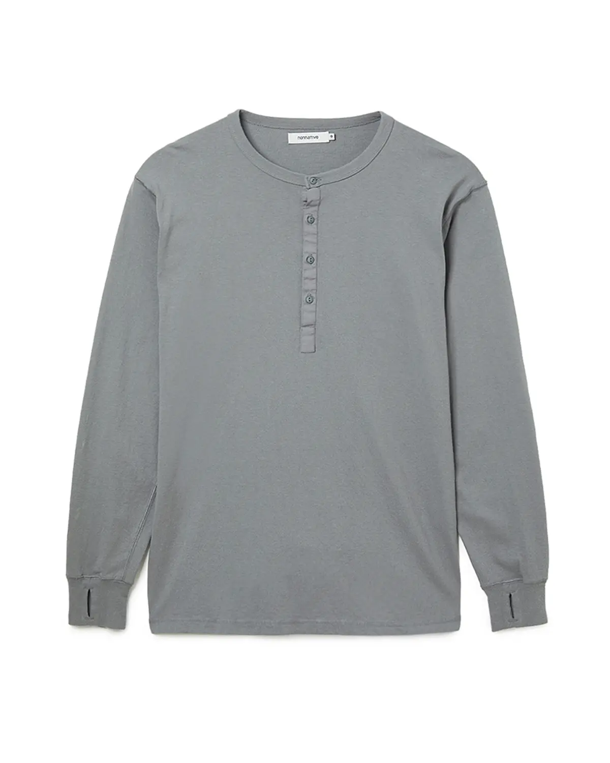 DWELLER L/S HENRY NECK TEE COTTON JERSEY | nonnative | A(e)_STORE