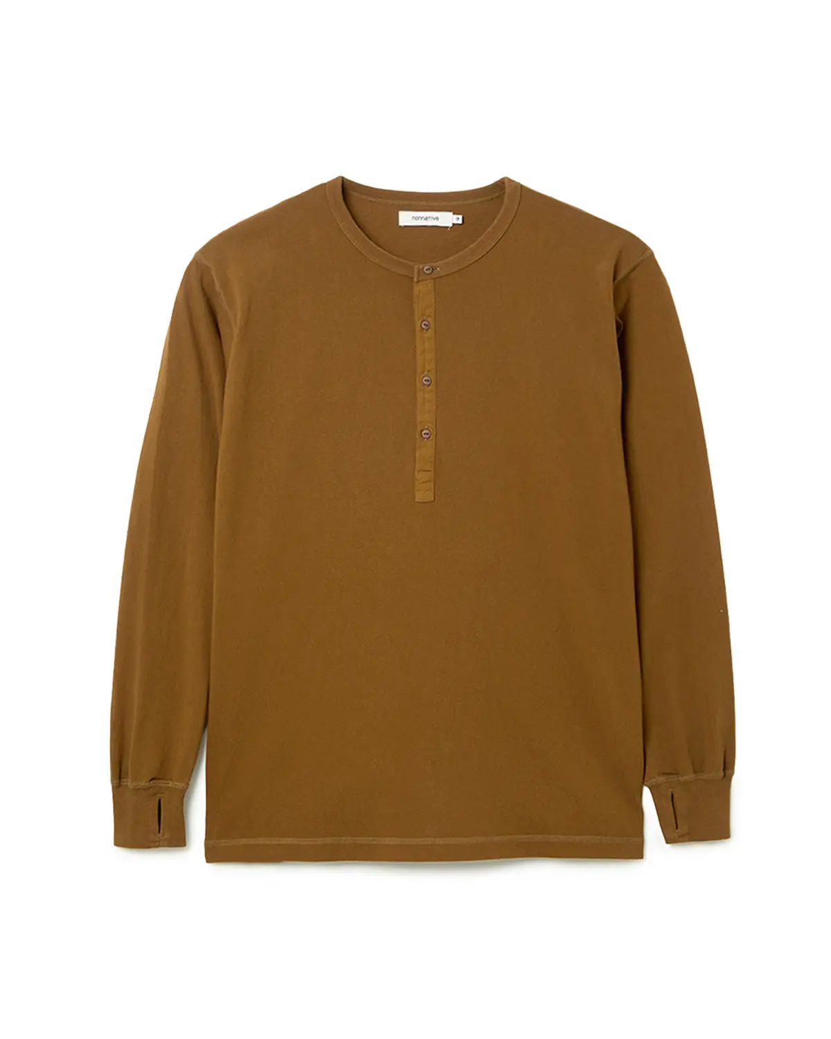 DWELLER L/S HENRY NECK TEE COTTON JERSEY | nonnative | A(e)_STORE