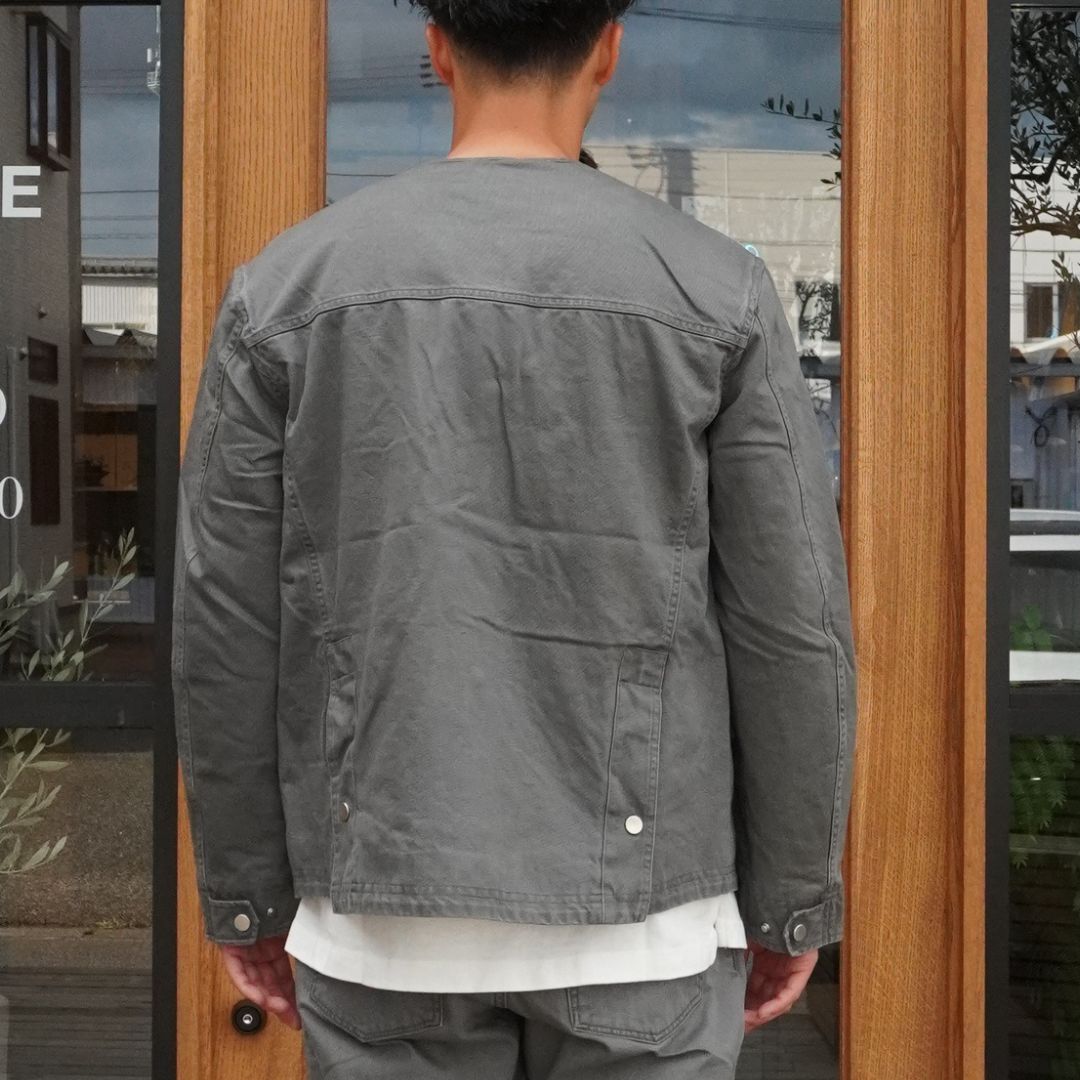 RIDER JACKET COTTON DRILL PIGMENT DYE WITH WINDSTOPPER