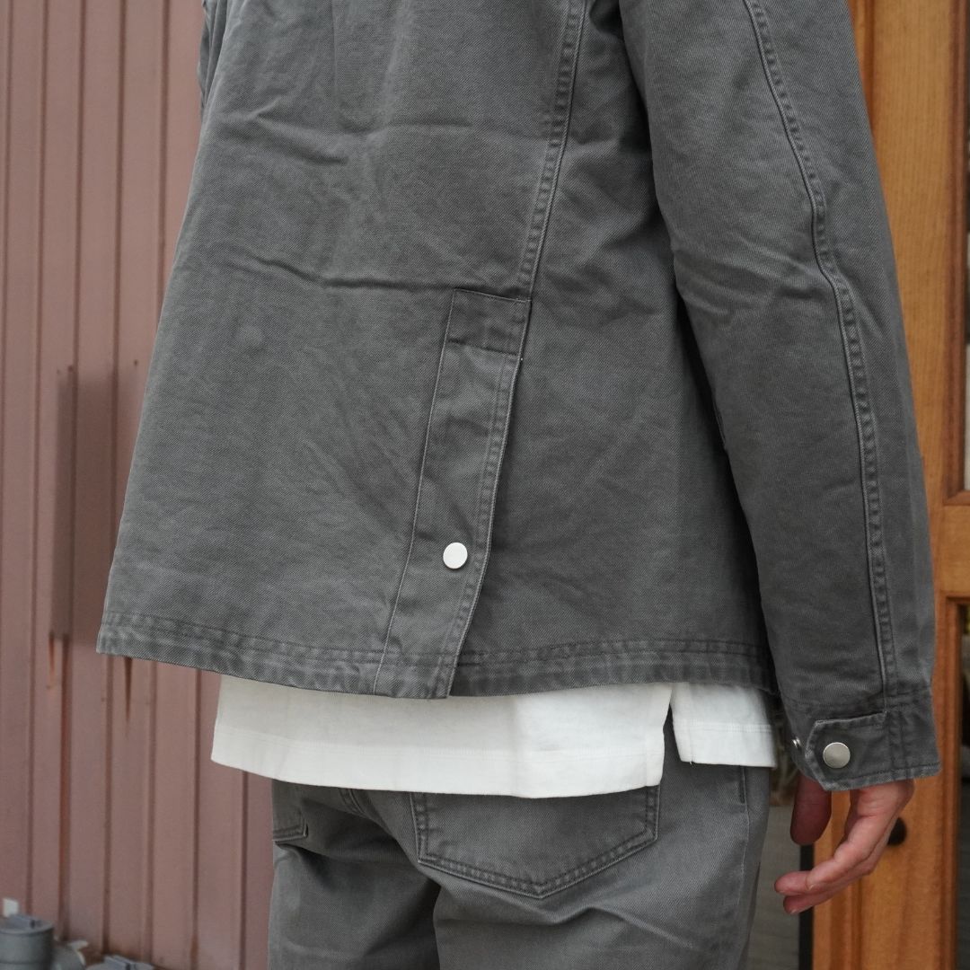 RIDER JACKET COTTON DRILL PIGMENT DYE WITH WINDSTOPPER