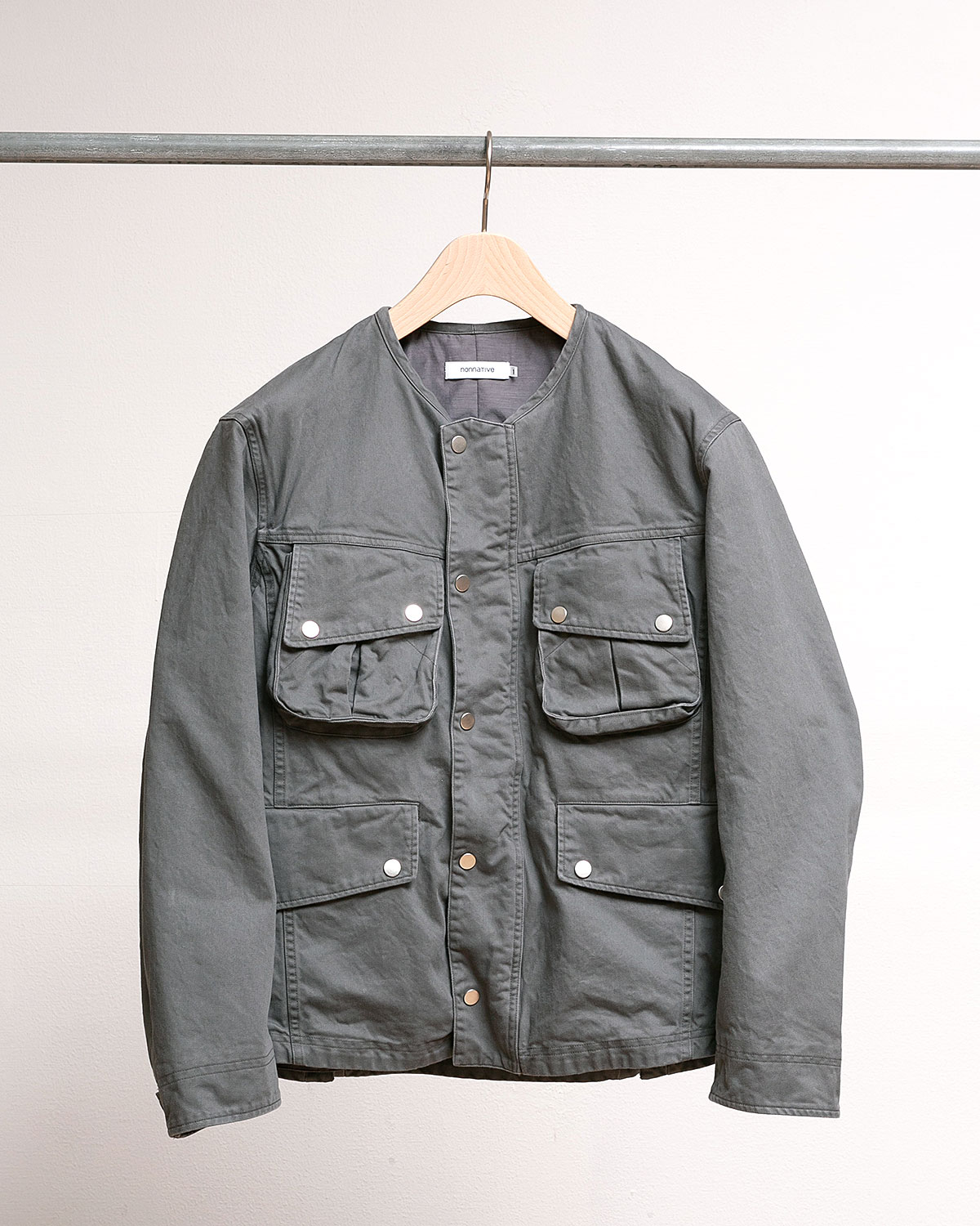 RIDER JACKET COTTON DRILL PIGMENT DYE WITH WINDSTOPPER | nonnative
