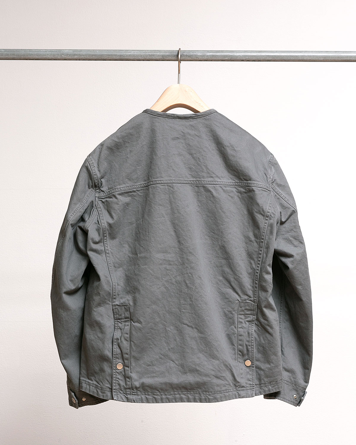 RIDER JACKET COTTON DRILL PIGMENT DYE WITH WINDSTOPPER