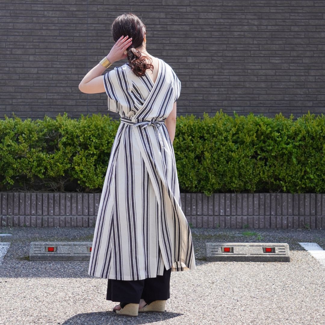 STANDARD / native stripe | APRON DRESS