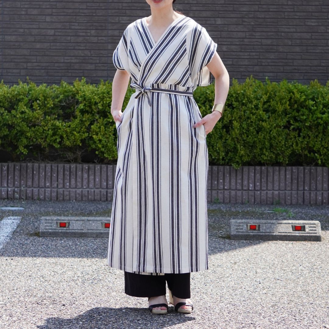 STANDARD / native stripe | APRON DRESS