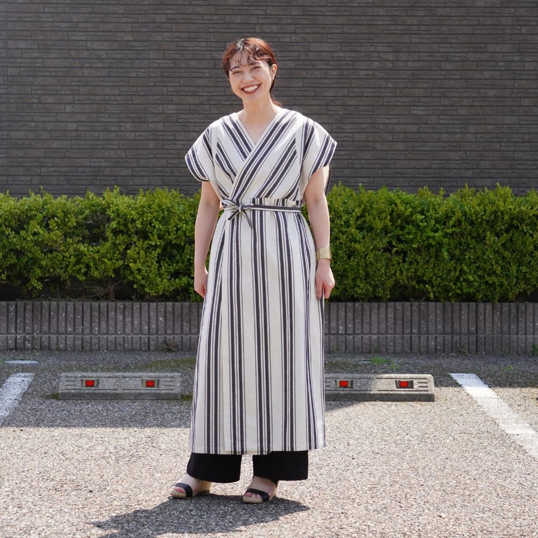 STANDARD / native stripe | APRON DRESS