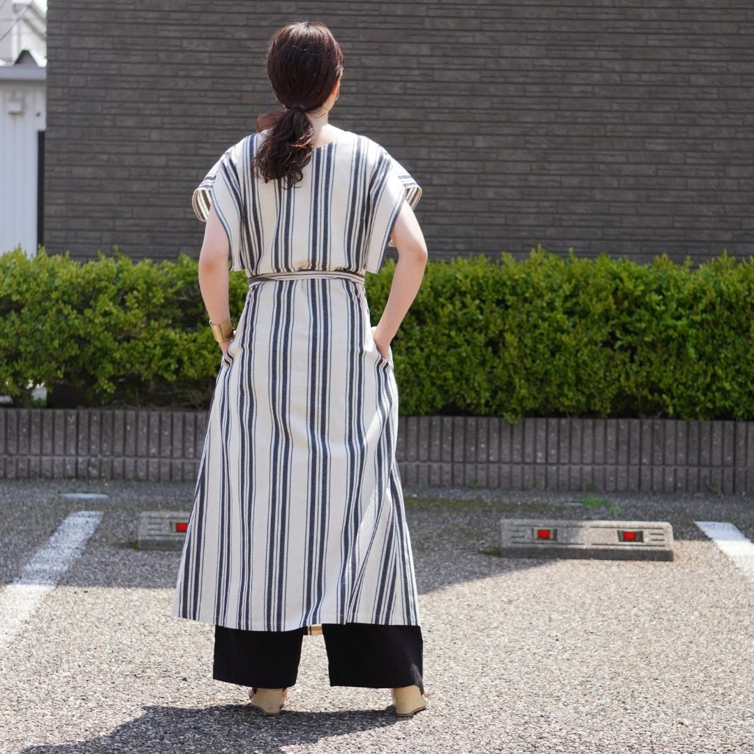 STANDARD / native stripe | APRON DRESS