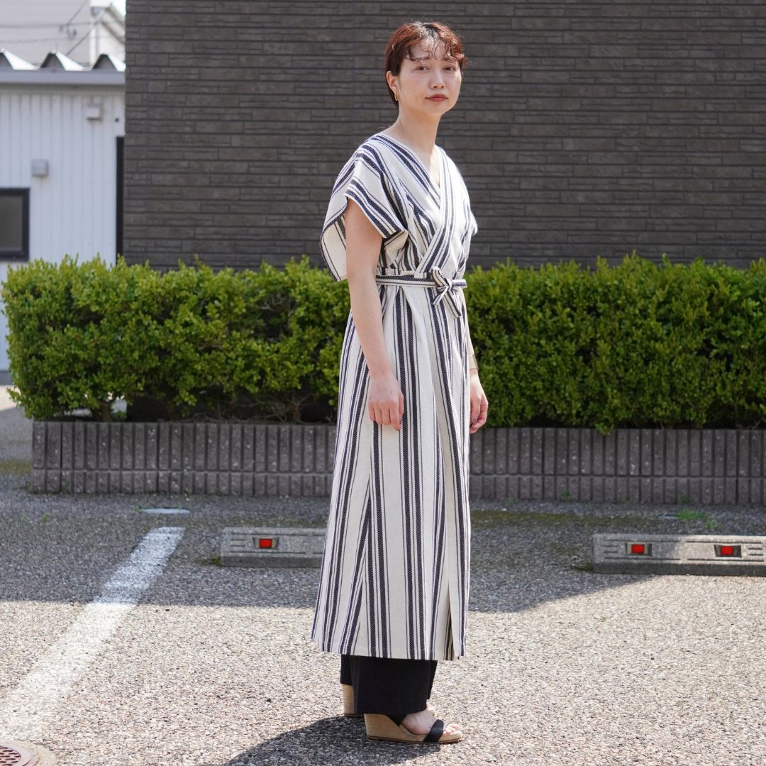 STANDARD / native stripe | APRON DRESS