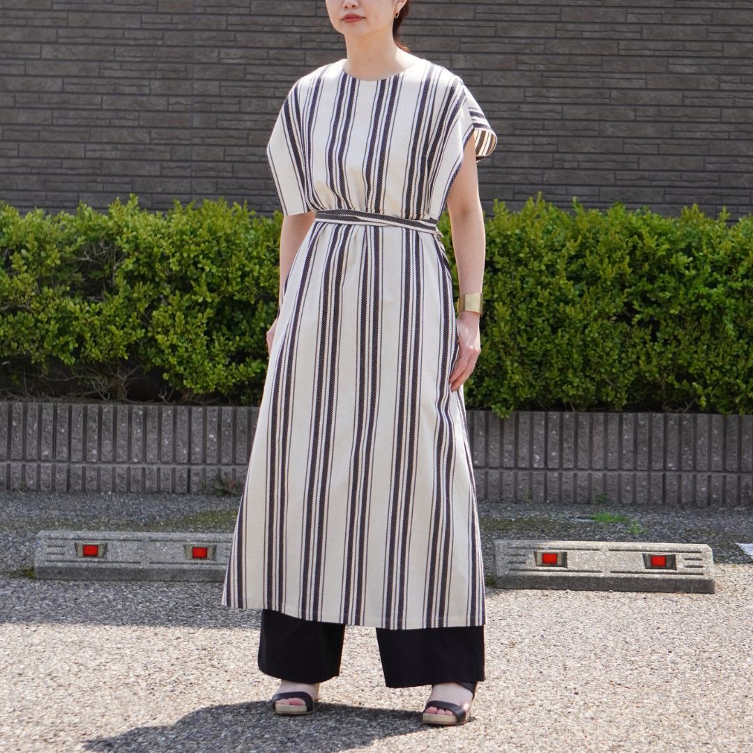 STANDARD / native stripe | APRON DRESS