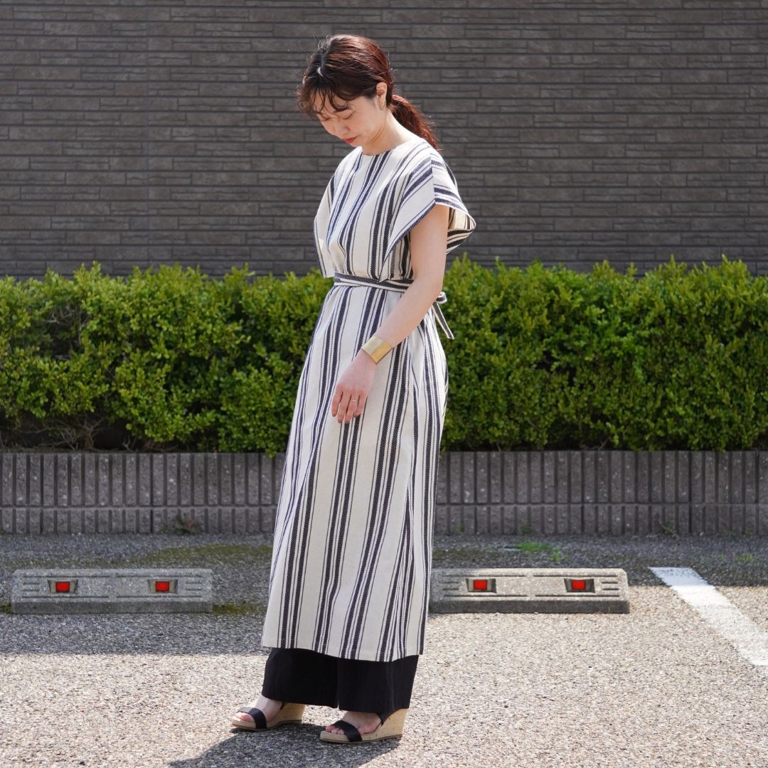 STANDARD / native stripe | APRON DRESS