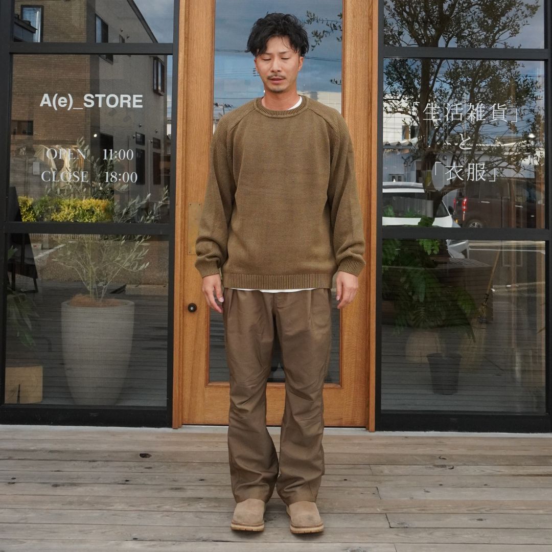 WORKER PULLOVER SWEATER COTTON YARN