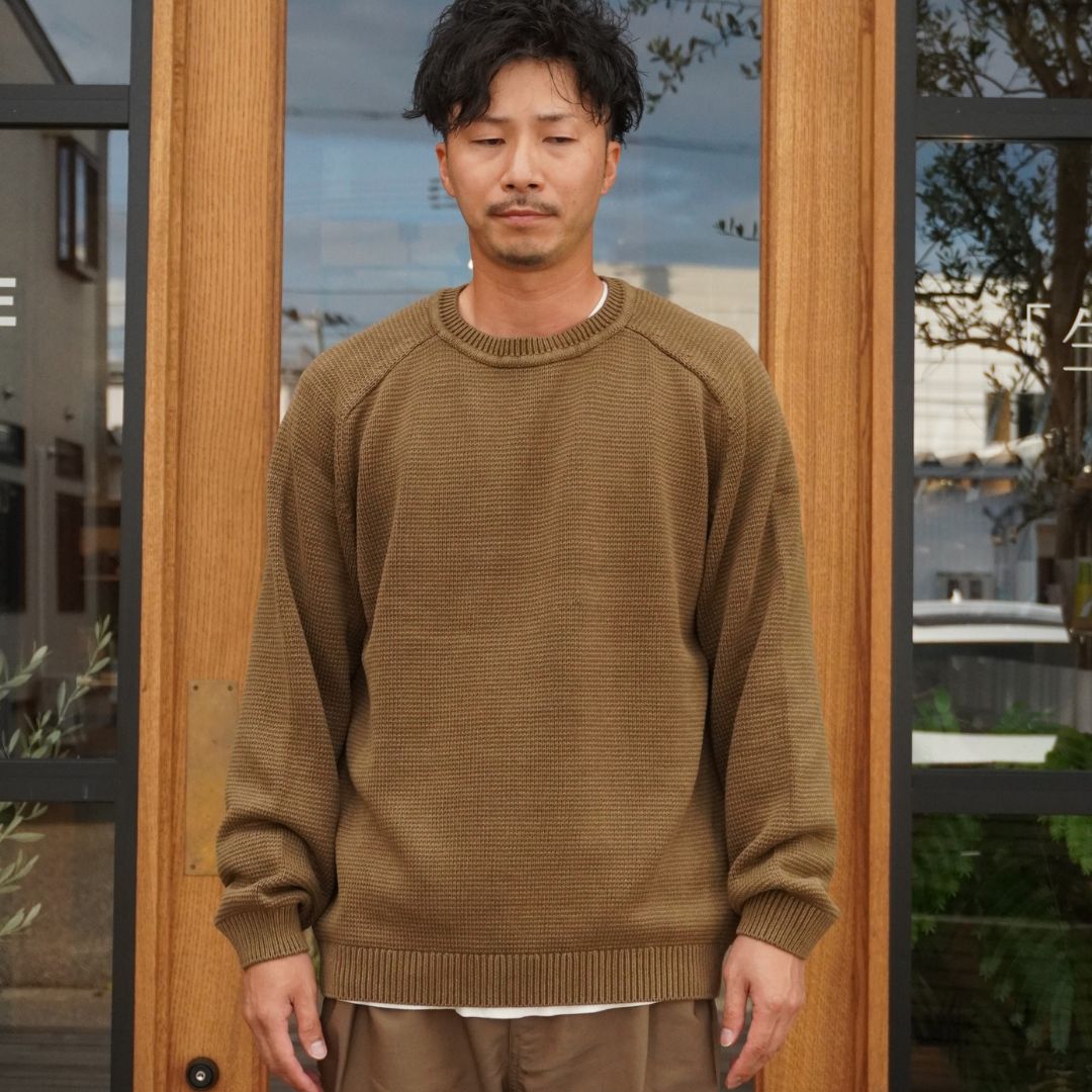 WORKER PULLOVER SWEATER COTTON YARN