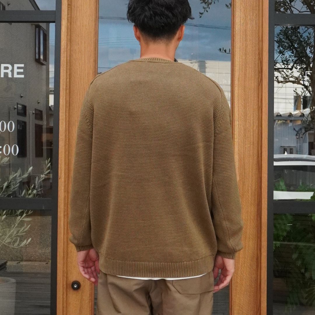 WORKER PULLOVER SWEATER COTTON YARN