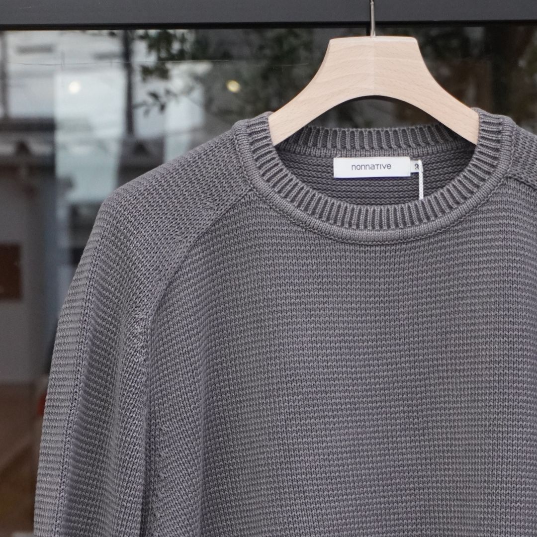WORKER PULLOVER SWEATER COTTON YARN | nonnative | A(e)_STORE