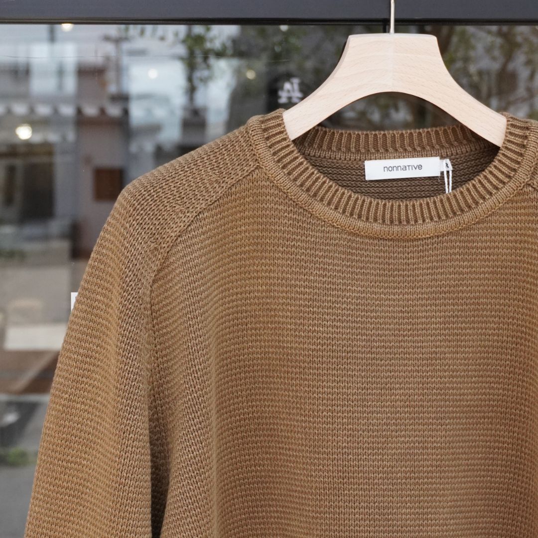 WORKER PULLOVER SWEATER COTTON YARN | nonnative | A(e)_STORE
