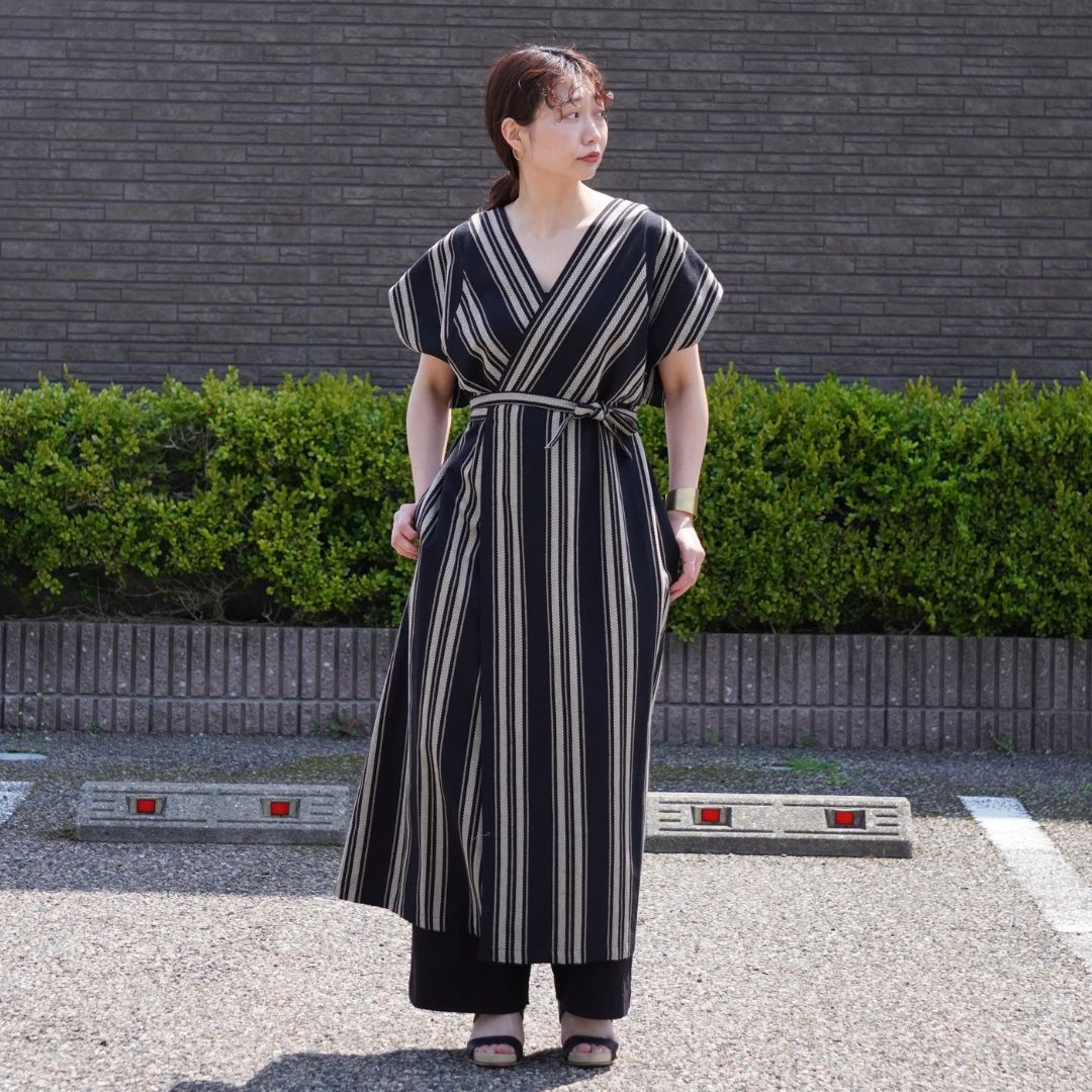 STANDARD / native stripe | APRON DRESS