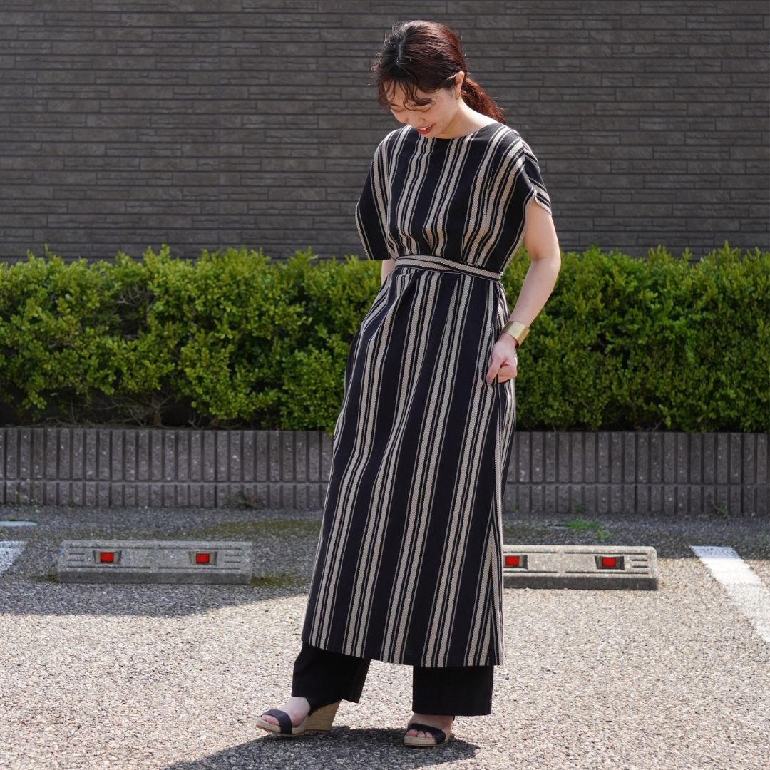 STANDARD / native stripe | APRON DRESS