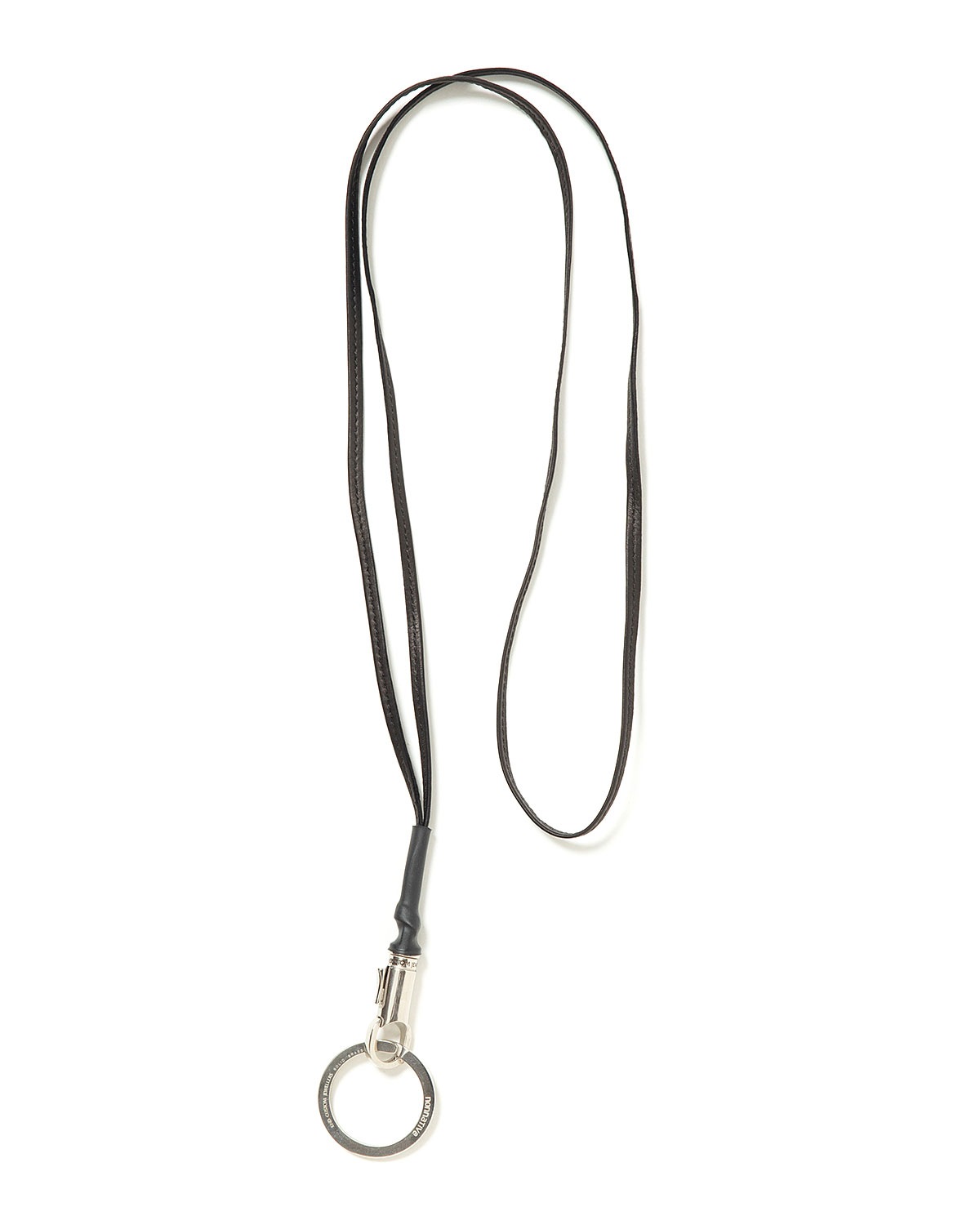 アクセサリー VOYAGER KEY RING WITH LEATHER STRAP VOYAGER KEY RING WITH LEATHER STRAP by END | nonnative | A(e