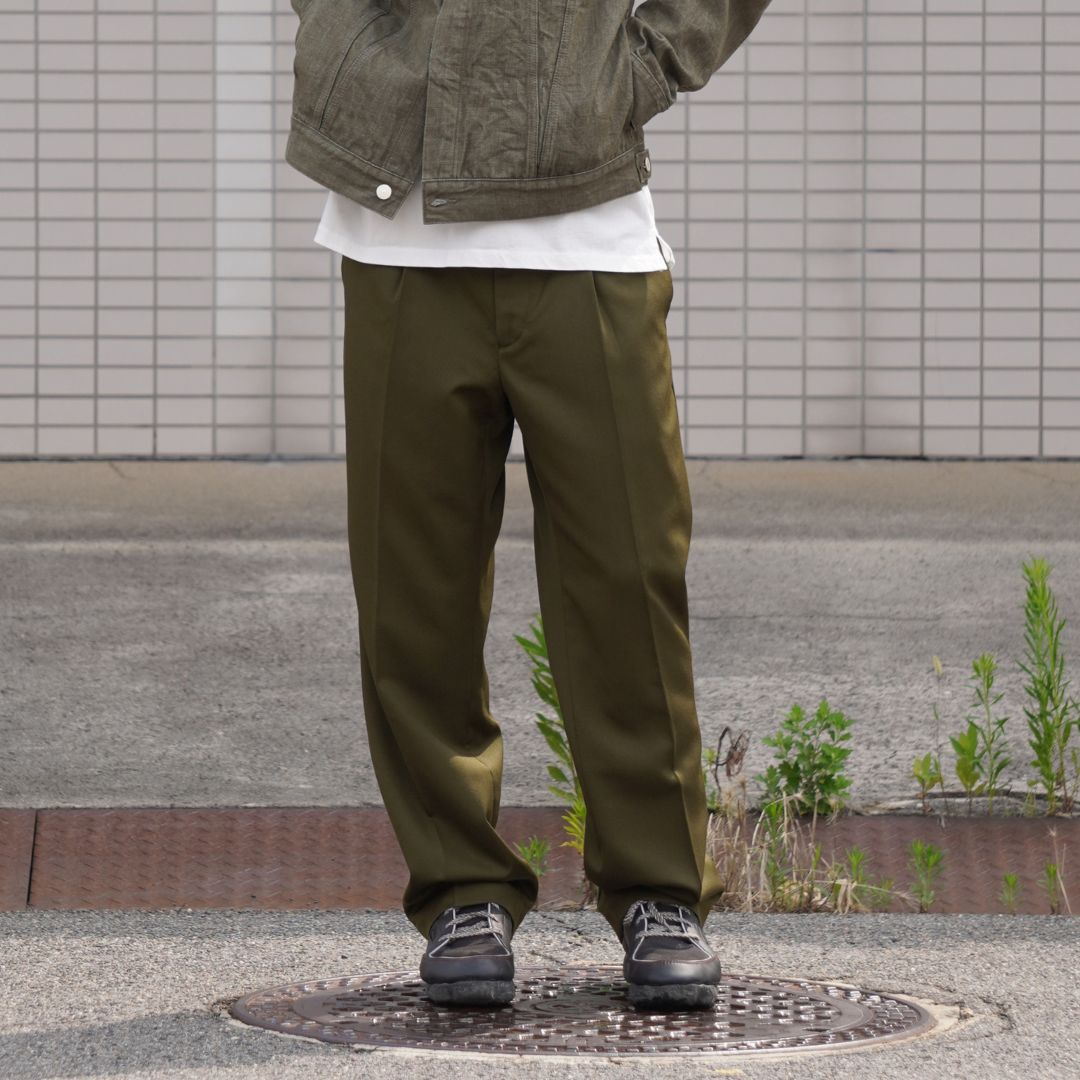 OFFICER EASY TROUSERS WOOL TWILL