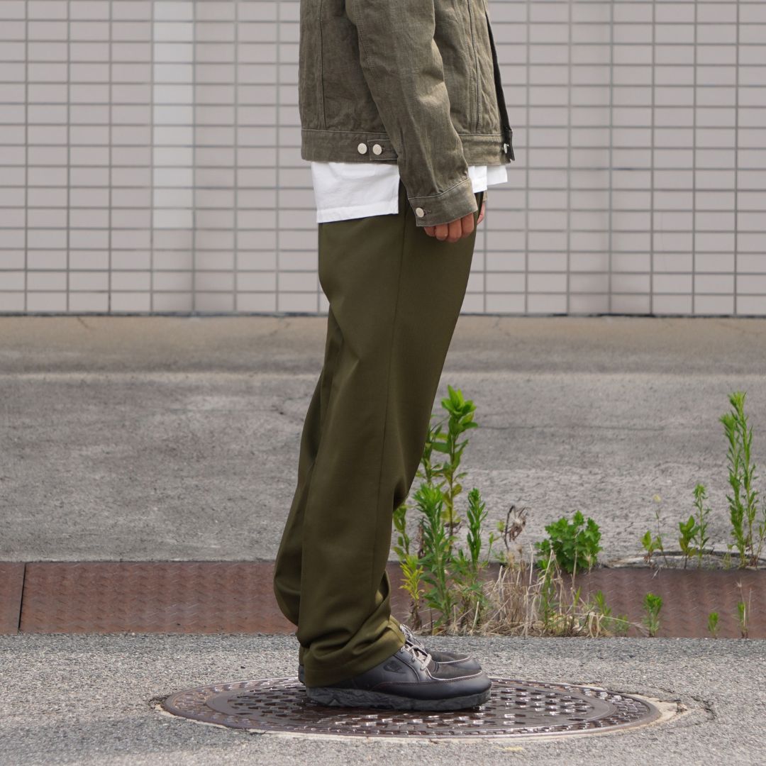 OFFICER EASY TROUSERS WOOL TWILL