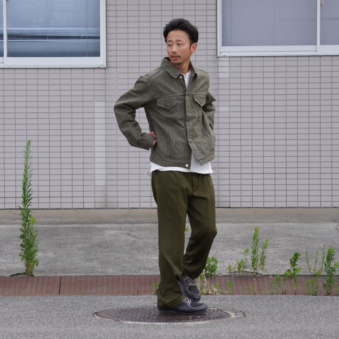 OFFICER EASY TROUSERS WOOL TWILL