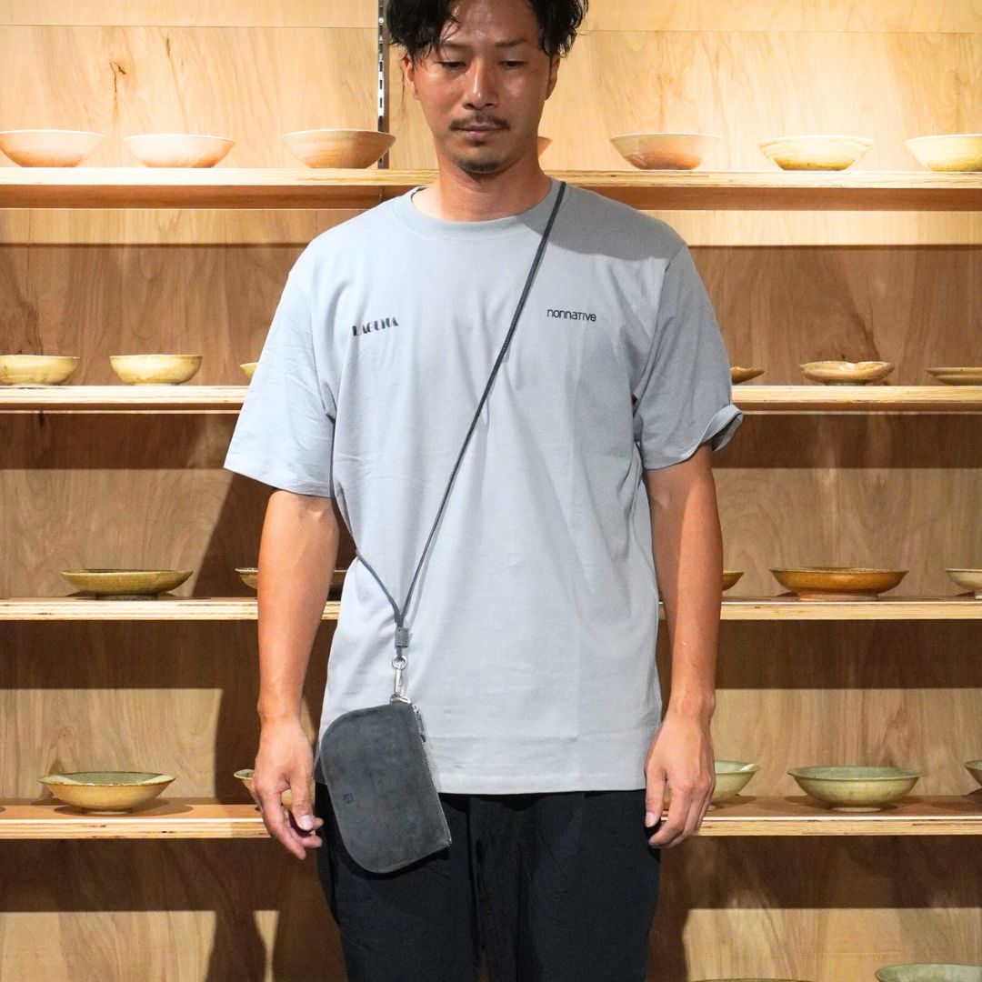 UTILITY CASE M PIG SUEDE