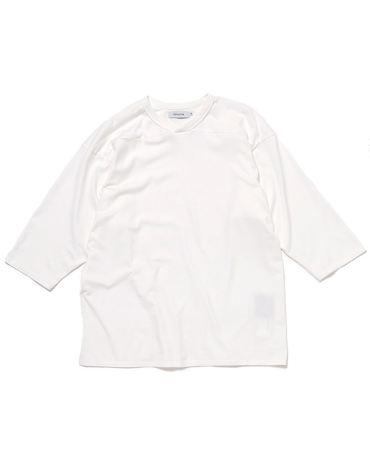 COACH Q/S V-NECK TEE COTTON JERSEY OVERDYED | nonnative | A