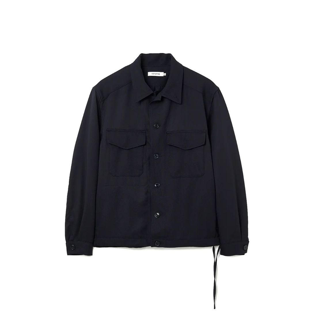 OFFICER SHIRT JACKET WOOL TWILL | nonnative | A(e)_STORE