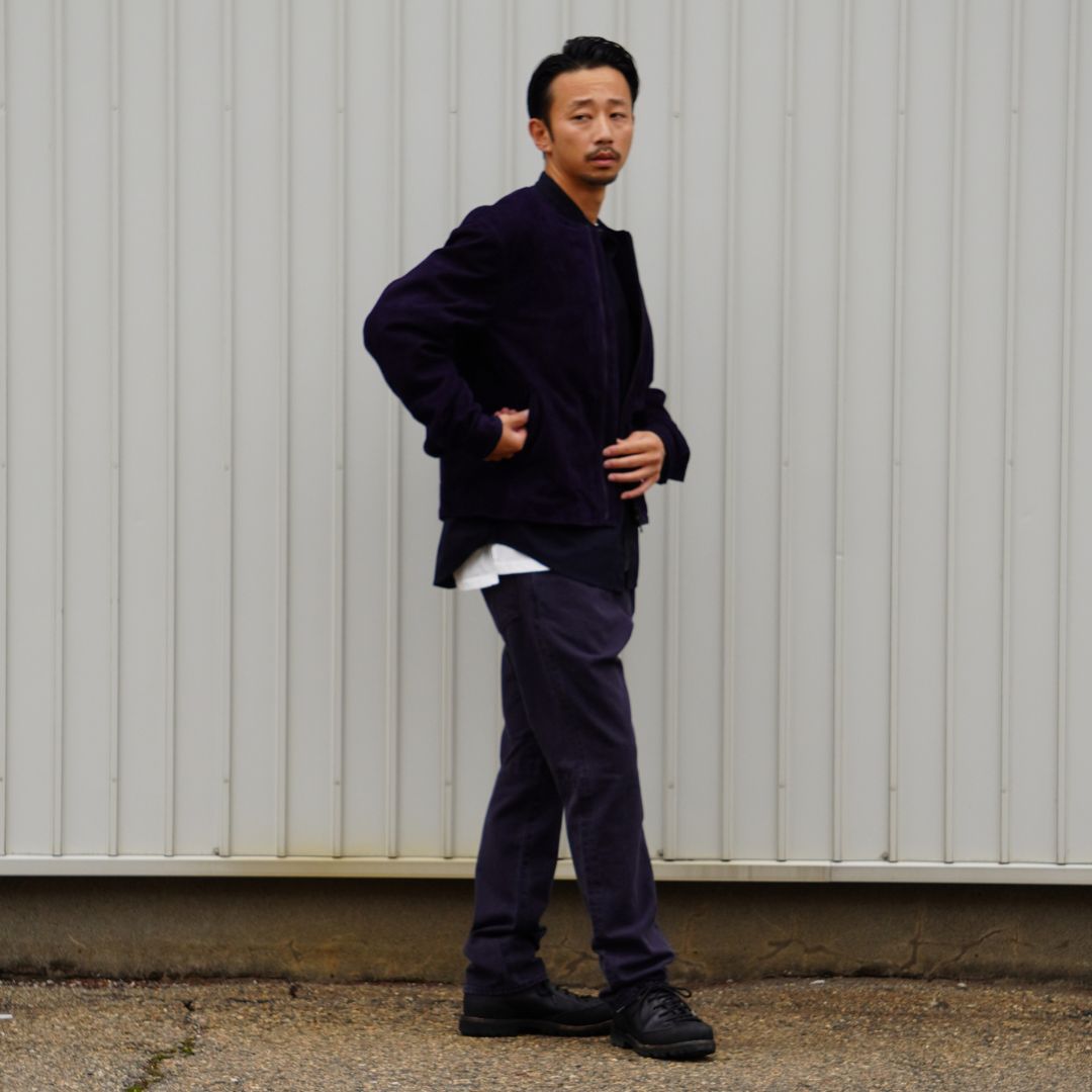 RIDER BLOUSON SHEEP NUBUCK LEATHER WITH WINDSTOPPER