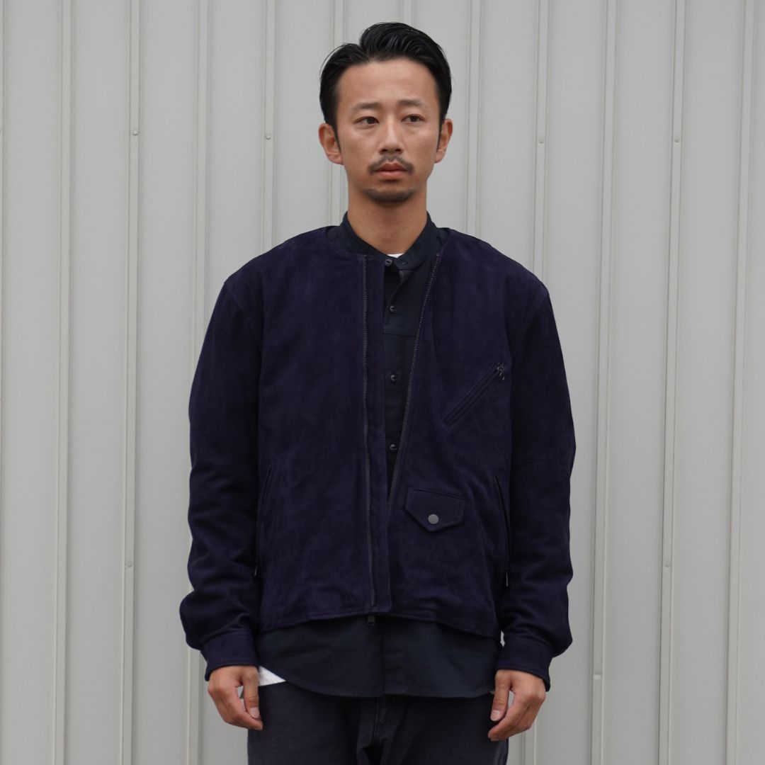 RIDER BLOUSON SHEEP NUBUCK LEATHER WITH WINDSTOPPER