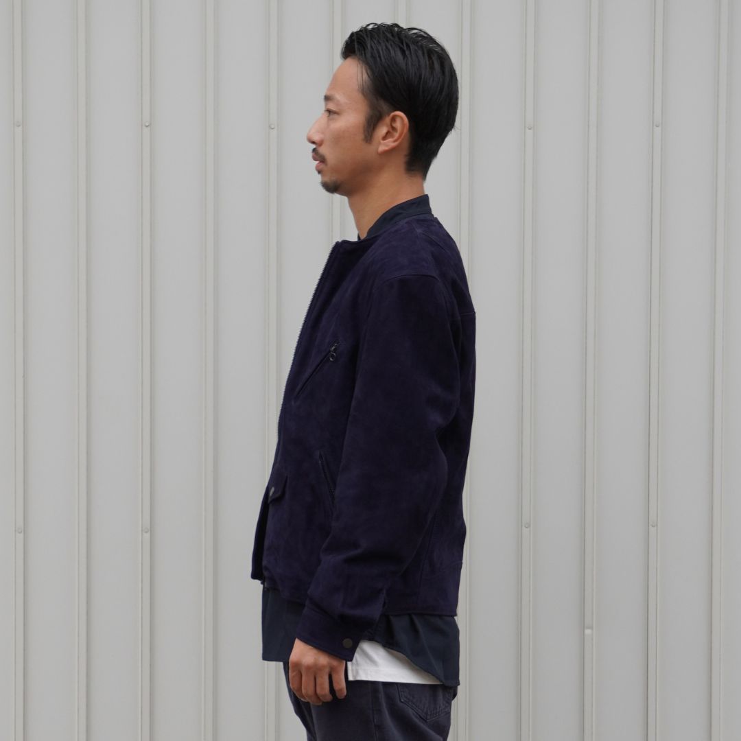 RIDER BLOUSON SHEEP NUBUCK LEATHER WITH WINDSTOPPER