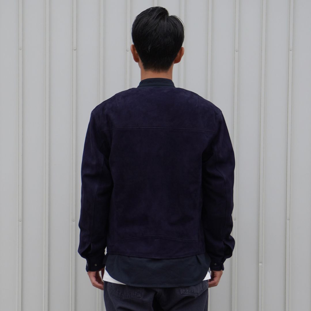 RIDER BLOUSON SHEEP NUBUCK LEATHER WITH WINDSTOPPER