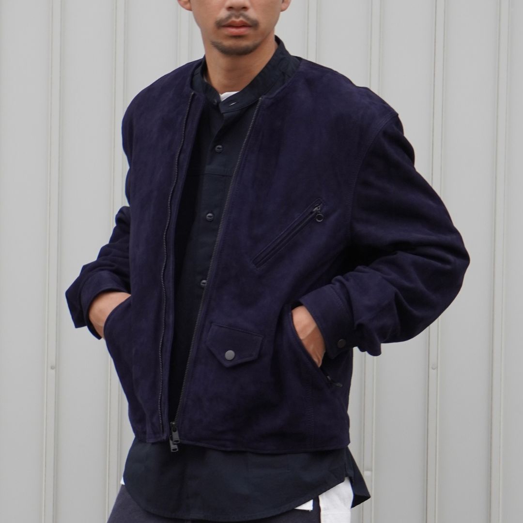 RIDER BLOUSON SHEEP NUBUCK LEATHER WITH WINDSTOPPER